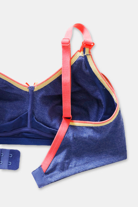 Zivame Maternity Double Layered Non Wired 3/4th Coverage Maternity / Nursing Bra - Sodalite Blue — image 6